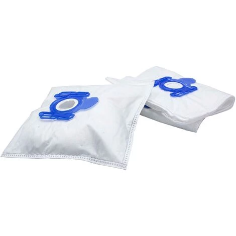 Vhbw 10x Staubsaugerbeutel Kompatibel Mit AEG Vampyr 1500 - 1905, 2002.1, 2300, 4110 Staubsauger - Mikrovlies, 28, 30cm X 20,5cm, Blau, Weiß – Bild 2