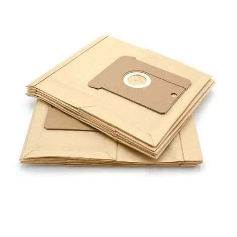 Vhbw 10x Staubsaugerbeutel Kompatibel Mit AEG/Electrolux Vampyr 730, 7290, 7294 Staubsauger - Papier, 22, 23, 24, 25, 26, 25cm X 20,5cm, Sandfarben – Bild 3