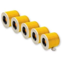 Vhbw 5x Patronen Filter Kompatibel Mit Kärcher MV 3 Premium, MV 3 P Extension Kit Waschsauger Ersatz Für 6.414-552.0.
