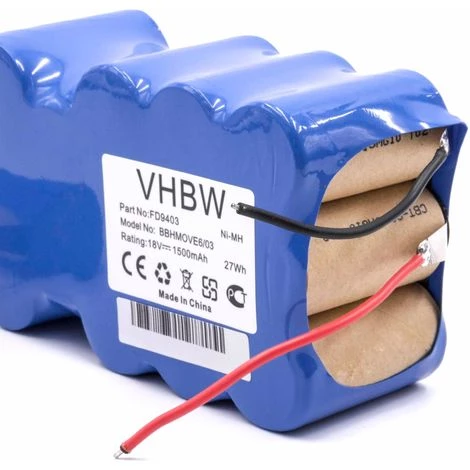 Vhbw Akku Kompatibel Mit Bosch BBHMOVE4N/01, BBHMOVE4/03, BBHMOVE6/03 BBHMOVE4AU/03, BBHMOVE6/02 BBHMOVE5/02 Staubsauger Heimroboter (1500mAh, 18V, NiMH) – Bild 2