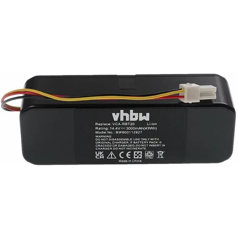 Vhbw Akku Kompatibel Mit Staubsauger Samsung Navibot SR8897, SR8898, SR8990, SR8F30, SR8F31, SR8F40, SR8F51, VCR8730 Ersatz Für VCA-RBT20 (3000mAh, 14.4V, Li-Ion)