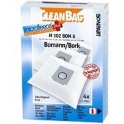 CleanBag Staubsaugerbeutel M102BOM6 Für Bomann B43 / Bork
