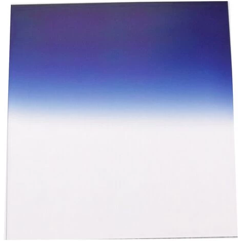 BeMatik - Quadratischer Fotofilter Für Cokin Filterhalter 84x95mm Blau-gradual