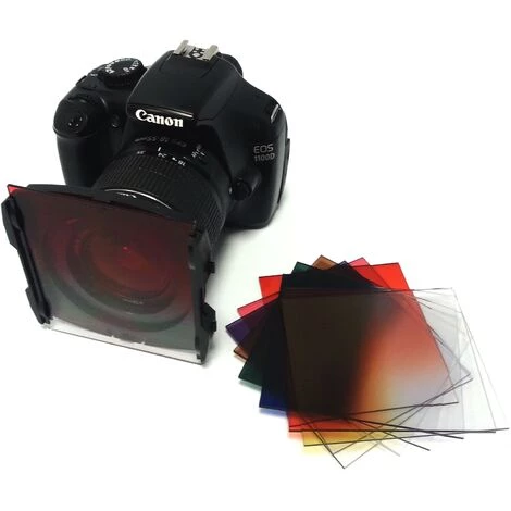 BeMatik - Quadratischer Fotofilter Für Cokin Filterhalter 84x95mm Grün-graduell – Bild 2