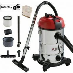 AREBOS Industriestaubsauger 4IN1 Staubsauger Nass Trocken 30L Industriesauger - Rot/silber