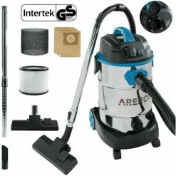 AREBOS Industriestaubsauger 5IN1 1600W Staubsauger Nass Trocken 30L Blau - Blau