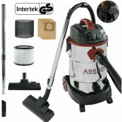 AREBOS Industriestaubsauger 5IN1 1600W Staubsauger Nass Trocken 30L Rot - Rot