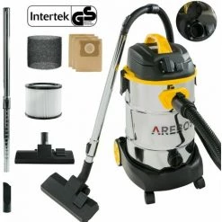 AREBOS Industriestaubsauger 5IN1 1600W Staubsauger Nass Trocken 30L Gelb