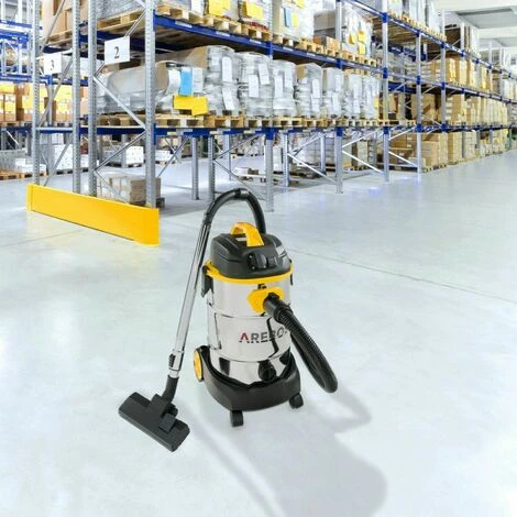 AREBOS Industriestaubsauger 5IN1 1600W Staubsauger Nass Trocken 30L Gelb – Bild 2