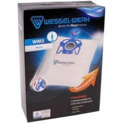 WESSEL WERK 4 X,WM3 = Swirl M52 Staubsaugerbeutel Für Miele Mit Staubverschluss + Motorfilter