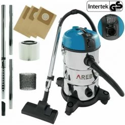 AREBOS Industriestaubsauger 5IN1 | Staubsauger | Nass-Trocken | 1300W | 30L | Blau