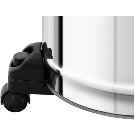 ULSONIX Aschesauger Kaminsauger Aschestaubsauger Kaminstaubsauger 1200 W Edelstahl Räder - Rot, Silbern – Bild 5