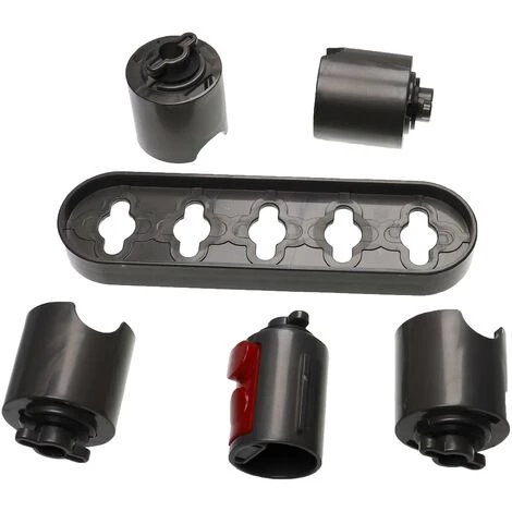 Vhbw Zubehörhalter Kompatibel Mit Dyson V10, V11, V11 Outsize Staubsauger-Zubehörteile - Halterung, 17,3 X 4,8 X 10 Cm, Rot, Grau – Bild 5