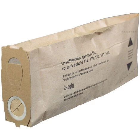 HOSSI'S WHOLESALE 4 Staubsaugerbeutel Geeignet Für Vorwerk Kobold VK 120, VK 121, VK 122 – Bild 3