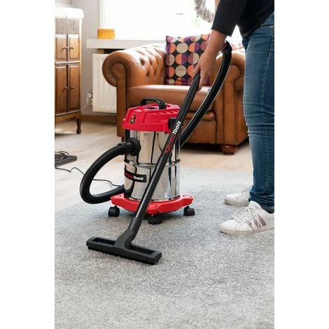 Carrera Tools Nass/Trocken Sauger Edelstahl 1000W 15 Liter – Bild 3