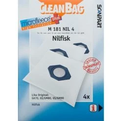 CleanBag Staubsaugerbeutel M181NIL4 Für Nilfisk GA70, GS/GM80, GS/GM90
