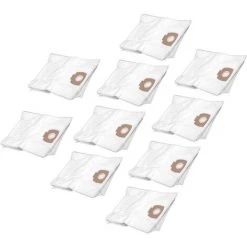 Vhbw 50x Staubsaugerbeutel Kompatibel Mit Makita 446L, VC2010L, VC2021L, VC2511, VC2512L, VC3011L Staubsauger - Mikrovlies, Weiß