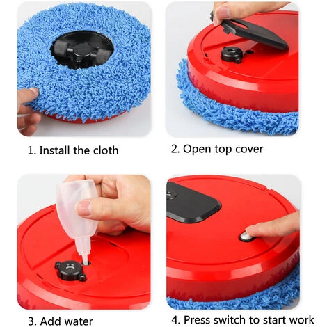 ASUPERMALL Weißer Intelligenter 3-in-1-Kehrroboter – Bild 2