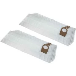 Vhbw 10x Staubsaugerbeutel Ersatz Für Metabo 6.31349, 631349000 Für Staubsauger - Mikrovlies, 68,6cm X 23.7cm, Weiß