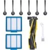 DEVENIRRICHE LesinaVac Ersatzteilset Für Shark IQ R101AE (RV1001AE), IQ R101 (RV1001) Saugroboter, Zubehör Packung Mit 1 Hauptbürste, 2 Hepa-Filter, 6 Seitenbürsten, 1 Reinigungsbürste.