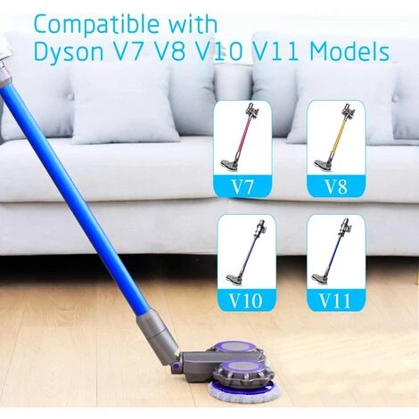 ABCRITAL Mopp Für Dyson Staubsauger V7 V8 V10 V11, Ohne Wasserkasten – Bild 2