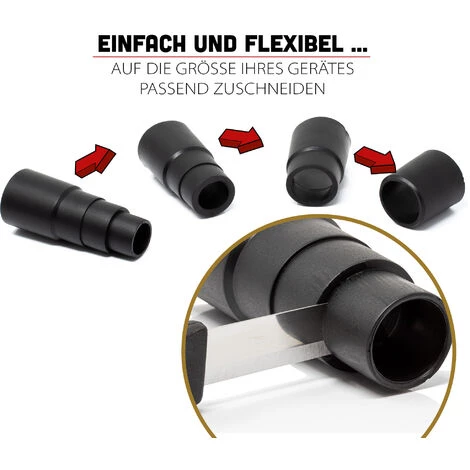MOTODOX Unviersal Staubsauger Elektrowerkzeug Staubabsaugung Schlauch Universaladapter â Bild 3