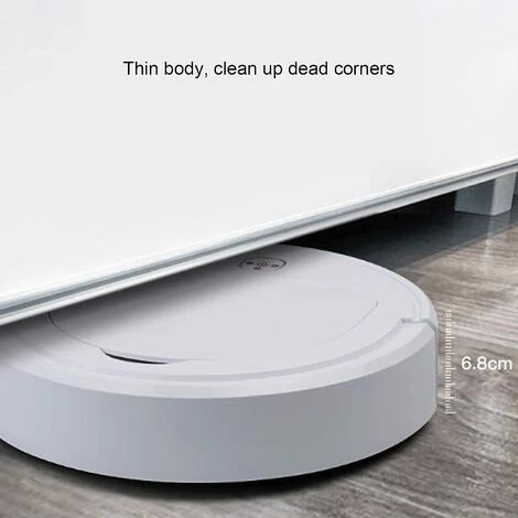 BARES Roboter-Staubsauger, 11,6x11,6x2,5 Zoll Kehrmaschine Smart Sweeper Smart Sweeper Roboter-Staubsauger Mini Für Büro Für Wohnung Für Hotel Für Zuhause – Bild 2