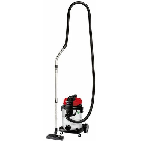 Einhell Nass Trockensauger TE-VC 1925 SA 800 W 190 Mbar 25 L Edelstahlbehälter 3 M Saugschlauch