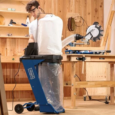 Scheppach Absauganlage DC500 75L 1150 M³/h Inkl. 6-tlg. Adapter-Set – Bild 2