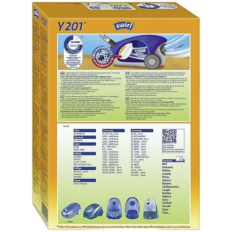 Swirl Y201 MicroPor® Plus Staubsaugerbeutel 4 St. – Bild 2