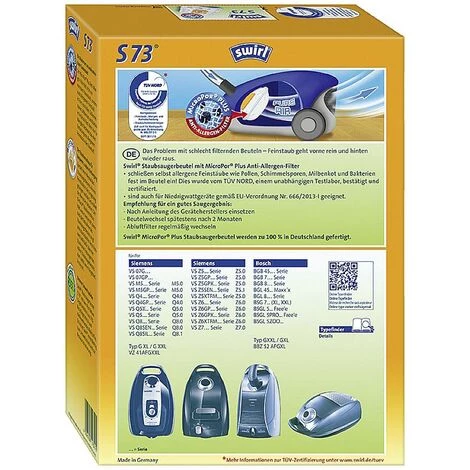 Swirl S73 Airspace Staubsaugerbeutel 4 St. – Bild 2
