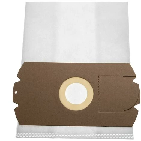 Vhbw 10x Staubsaugerbeutel Kompatibel Mit Curtiss GV 20, Horn Feroe 151 E, Horn TA 151, SE 5410 Staubsauger - Mikrovlies, 39cm X 18cm, Weiß – Bild 2