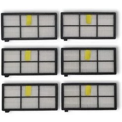 GDRHVFD Kompatibel Mit IRobot Roomba 800 Serie 900 870 880 980 Kit 6 Filter Staubsauger Zubehör Ersatzteile