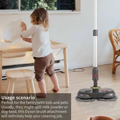 GDRHVFD Dyson V11 V10 V8 V7 Elektrowischzubehör Wischmopp Mit Wassertank 6 Dyson Staubsauger Wischtücher 2 In 1 Bürstenaufsatz Dyson Animal Absolute Fluffy Absolute Extra – Bild 3