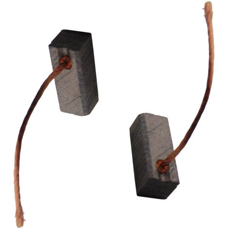 2x Trade-Shop Motorkohlen / Kohlebürsten / Schleifkohlen 6,3 X 6,3 X 14mm 12-24V Für Verschiedene KFZ-Motoren Rolltor Garagentor Antriebe Lichtmaschine