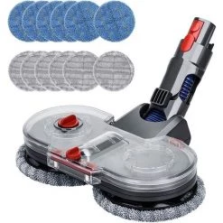 MODOU Elektrischer Mop-Aufsatz Für Dyson V11 V10 V7 V8 V15 Staubsauger Mit Abnehmbarem Wassertank, 6 Waschbare Mops