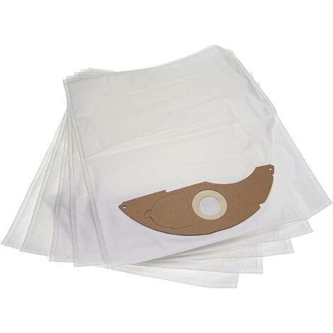 Vhbw 5x Staubsaugerbeutel Kompatibel Mit Kärcher NT 22/1 Ap L, NT 22/1 Ap Te L Staubsauger - Mikrovlies, 42cm X 26,5cm Weiss