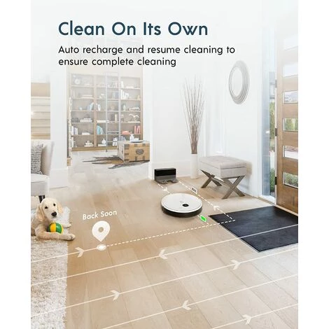 Yeedi Vac Hybrid 2-in-1 Saugroboter Wischfunktion Teppicherkennung 2500Pa APP EU – Bild 4