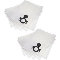 Vhbw 10x Staubsaugerbeutel Kompatibel Mit Nilfisk Aero 21-01 PC Inox, 21-01 PC, 20-21 INOX Staubsauger - Mikrovlies, 32cm X 23cm Weiss