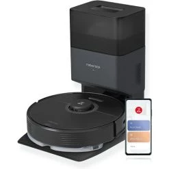 Roborock Q7 Max+ Schwarz - Saug�ro�bo�ter Mit Wisch�funk�ti�on & Ab�saug�sta�ti�onWiFi/Alexa/APP( Schwarz)