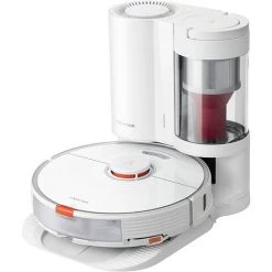 Roborock S7+ Roboter-Staubsauger Und Sonic Mop Mit Selbstleerendem Dock, Speichert Bis Zu 60 Tage Staub, Automatisch Anhebender Mop, Ultraschall-Teppicherkennung, 2500 Pa Saugleistung - Wei�