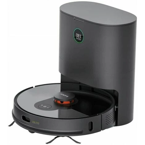 ROIDMI EVE Plus Saug- Und Wischroboter Mit Absaugstation (3L), 2700 Pa Laser Navigation Staubsauger Roboter WiFi/Alexa/APP F¨¹r Tierhaare, Teppiche, Hartb?den - Black