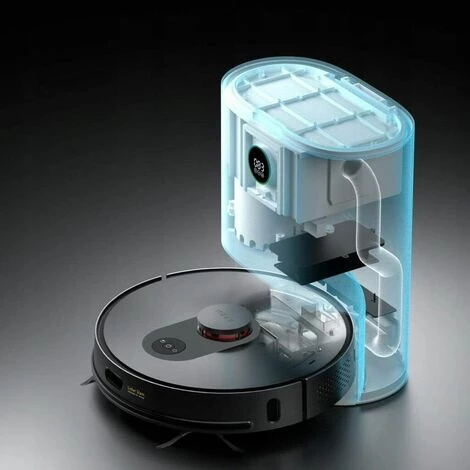 ROIDMI EVE Plus Saug- Und Wischroboter Mit Absaugstation (3L), 2700 Pa Laser Navigation Staubsauger Roboter WiFi/Alexa/APP F¨¹r Tierhaare, Teppiche, Hartb?den - Black – Bild 5