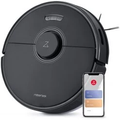 Roborock Saugroboter Q7 Max Kehr- Und Nasswischsauger WiFi App Control Carpet Clean Schwarz