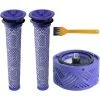 BF Post Motor V6 HEPA-Filter & 2 V6 V7 V8 Vakuum-Vorfilter, Dyson V6 Series Ersatzfilter-Kit, Staubsauger-Zubehör #DY-966912-03 (4 Stück)