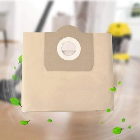 BENOBBY KIDS Staubsaugerbeutel, Filterpapier Staubbeutel Kompatibel Mit Kärcher A 2201/2204/2504, MV 3 / WD 3.xxx/A 22xx / A 25xx / A26xx /SE 4001, 4002, WD3 WD3P Nass- Und Trockensauger - 6 Beutel – Bild 2