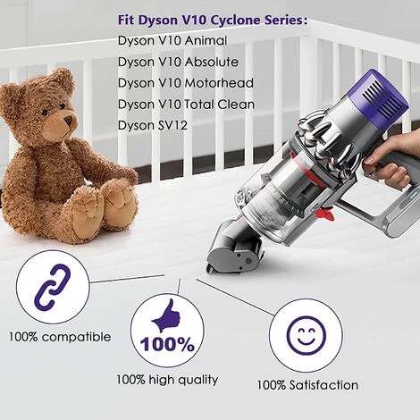 WERKZEUGE 2er-Pack Waschbarer Filter Für Dyson V10 SV12 Cyclone Animal Absolute Total Clean Staubsauger Vergleiche Teilenummer 969082-01 – Bild 2