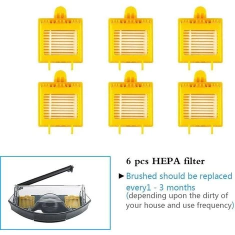 BENOBBY KIDS Roomba Series Ersatzfilter-Kit Zubeh?r F��r 700 720 750 760 765 770 772 772e 774 775 776 776p 780 782 782e 785 786 786p Staubsauger-Ersatzteil-Kit – Bild 2