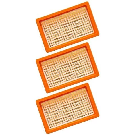 BENOBBY KIDS 3x Plissierte Flachfilter | F��r Mehrzwecksauger + Nass-/Trockensauger | MV4 + MV5 + MV6 + WD4 + WD5 + WD6 | Als 2.863-005.0 WD 4-6 Und MV 4-6 M&M Smartek