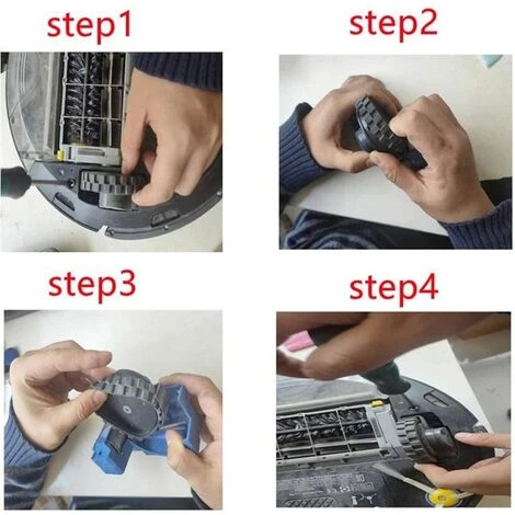 BENOBBY KIDS NC 4er-Pack Rutschfeste Reifenabdeckungen F��r Die Roboter Roomba 500, 600, 700, 800, 900-Serie – Bild 5